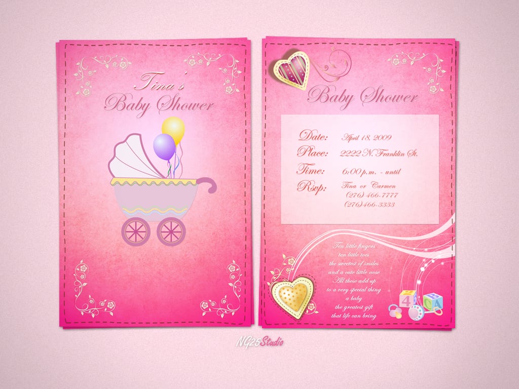 Free Template Download For Baby Shower Invitations