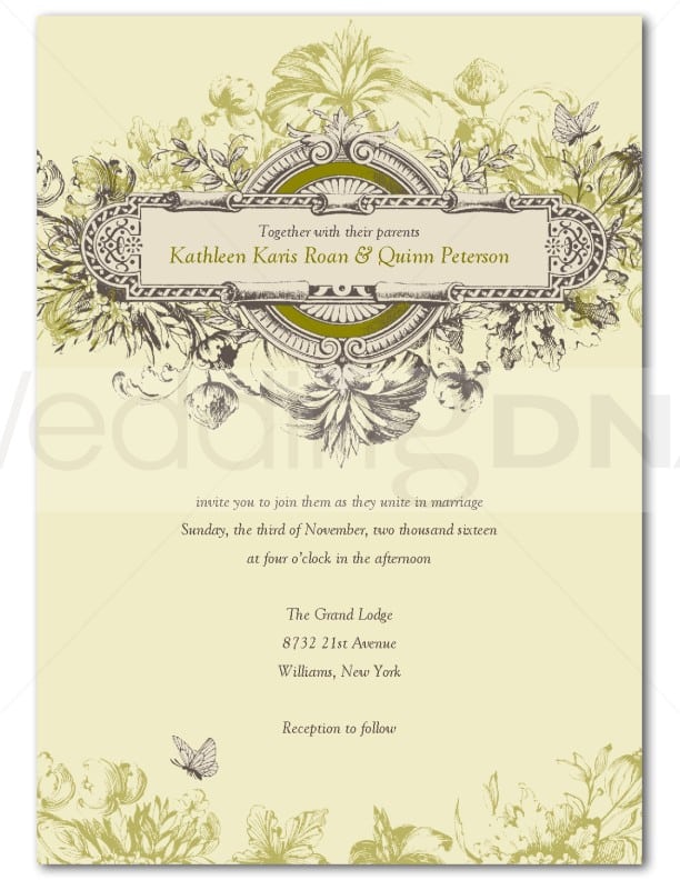 Free Vintage Invitation Download