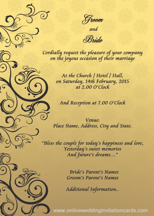 Free Wedding Invitation Cards Online Free Wedding Invitation Cards Online