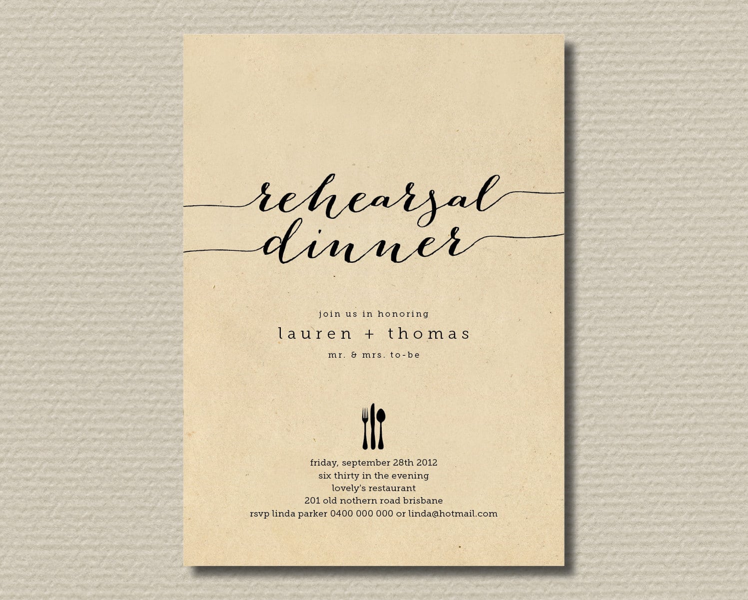 Free Wedding Rehearsal Dinner Invitation Templates