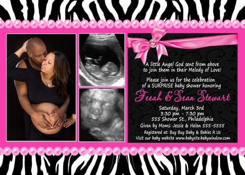 Free Zebra Baby Shower Invitations To Print