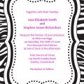 Free Zebra Invitation Template Free