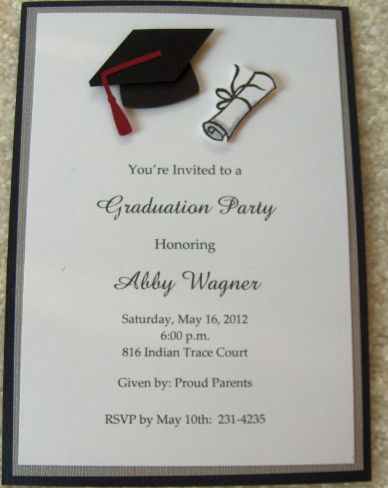 Graduation Invitation Cards Templates