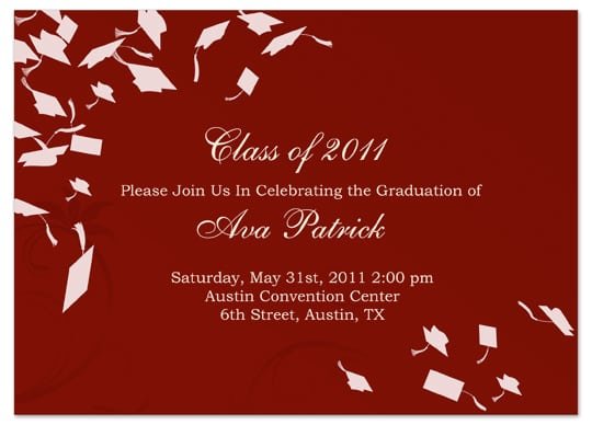 Graduation Invitation Templates Word