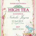 Afternoon Tea Party Invitation Template