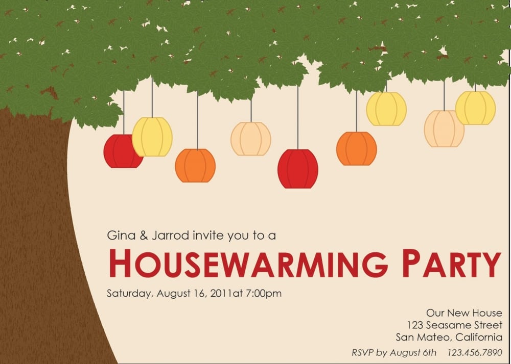 Housewarming Party Invitation Template