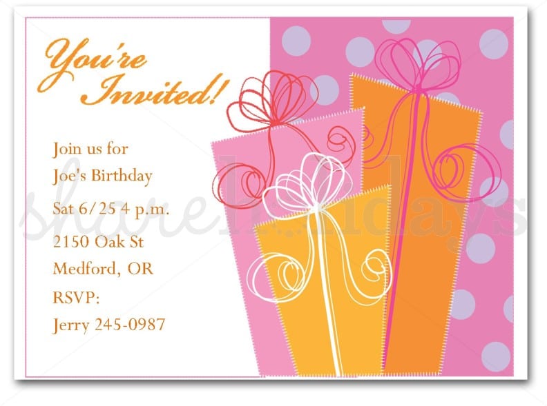Invitation Cards For Birthday Party For Adults