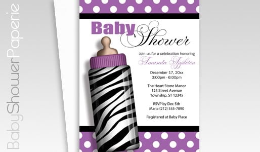 Invitation Little Girl Holding A Zebra