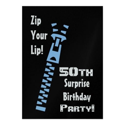 Invitation Template For Surprise Birthday Party