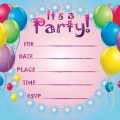 Kids Birthday Invitation Template