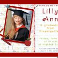 Kindergartin Graduation Invitation