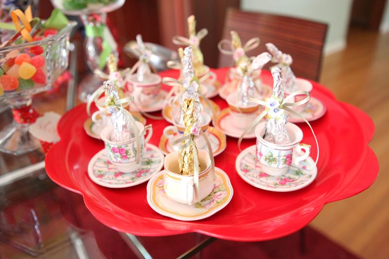 Mad Hatter Scroll Baby Shower Invitation