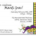 Mardi Gras Invitation