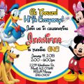 Mickey Mouse Birthday Invitation Sample