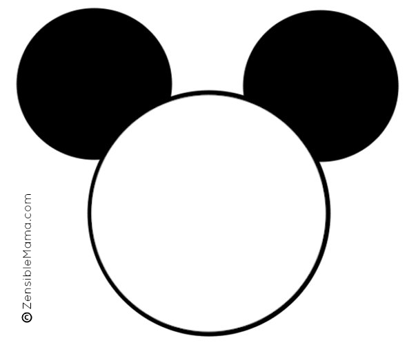 Mickey Mouse Ears Template Invitation