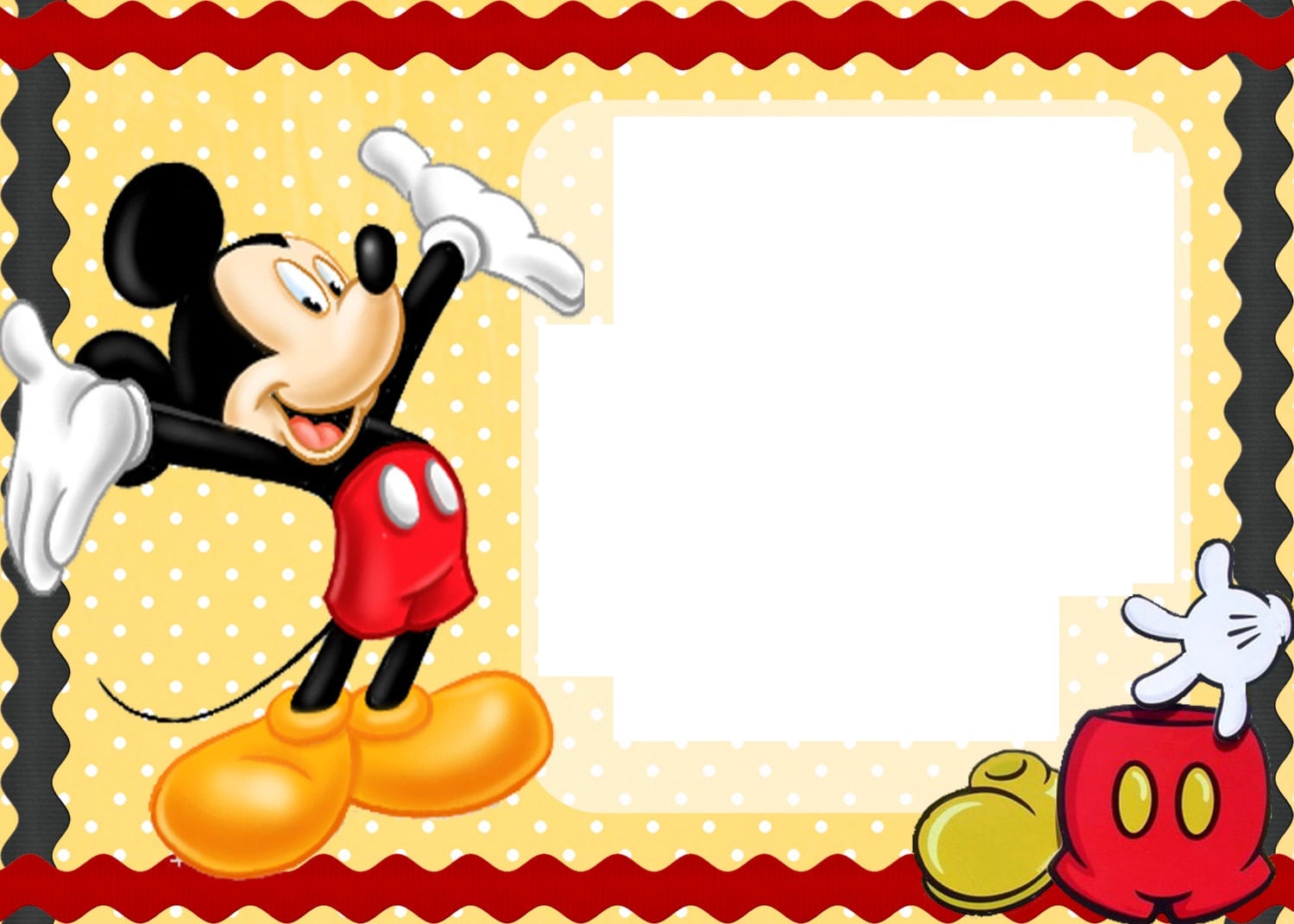 Mickey Mouse Invitation Free Download