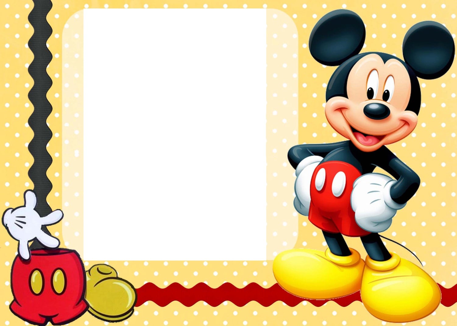 Mickey Mouse Invitation Free Template