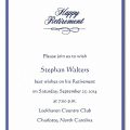 Military Retirement Invitation Flyer