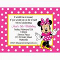 Minnie Mouse Party Invitation Template