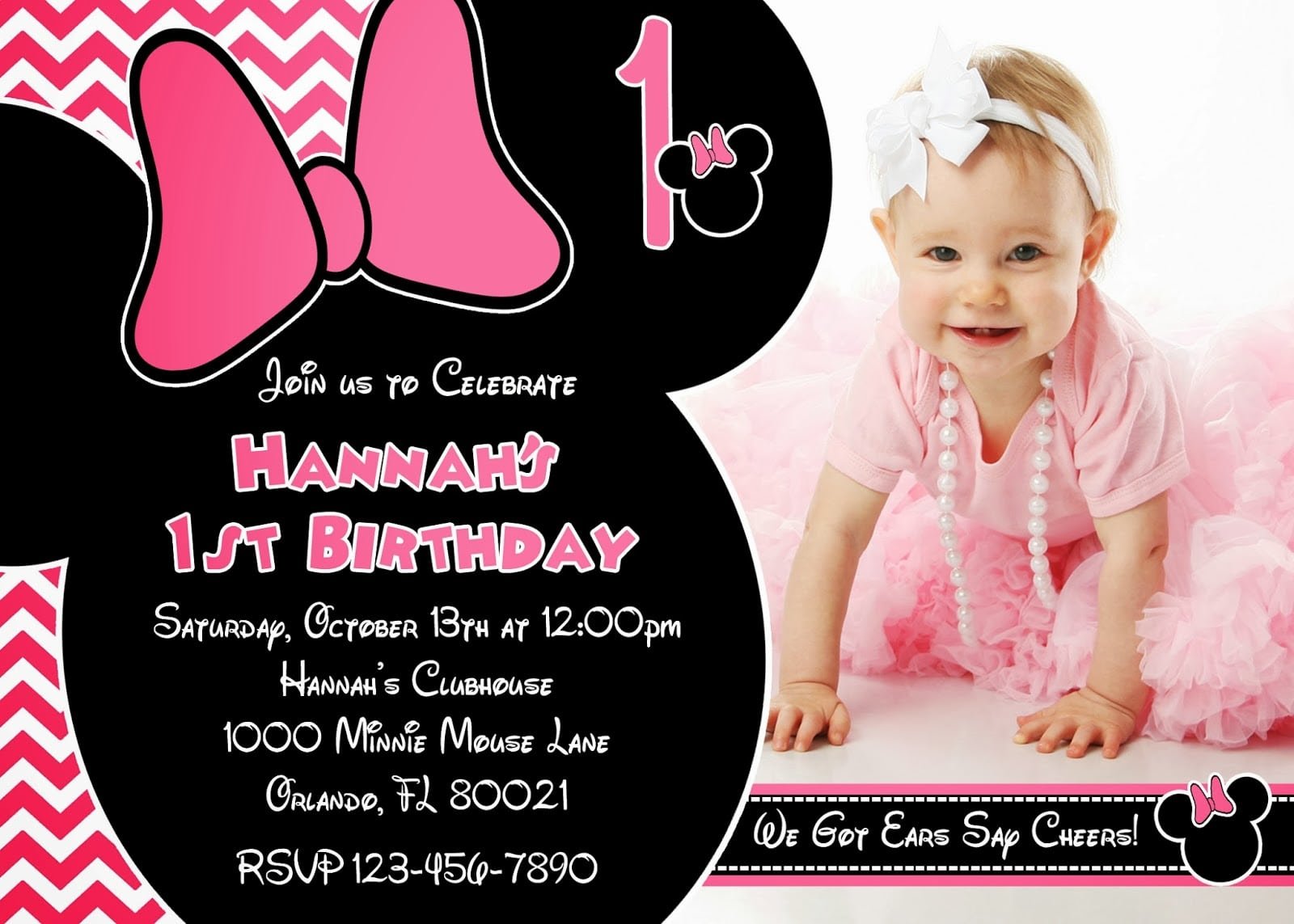 Minnie Mouse Party Invitations To Print