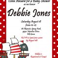 Pirate Theme Baby Shower Invitation