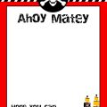 Pirate Invitation Free