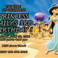 Princess Jasmine Personalized Birthday Invitation