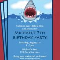 Printable Boys Pool Party Invitation