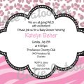 Printable Cheetah Print Invitation For Baby Showers
