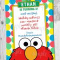 Printable Elmo Invitation