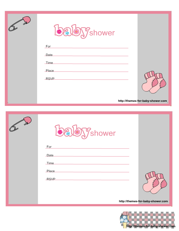 Printable Girl Invitations