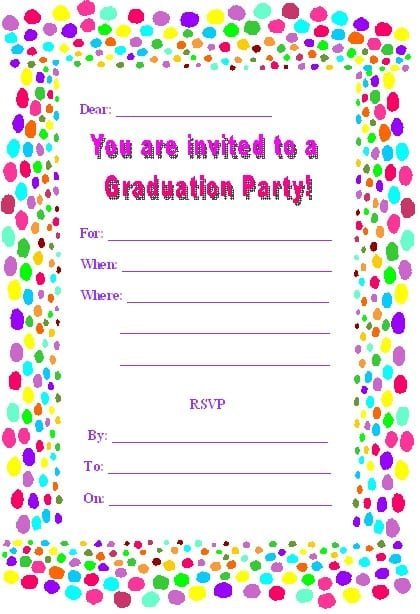 Printable Graduation Party Invitations Free