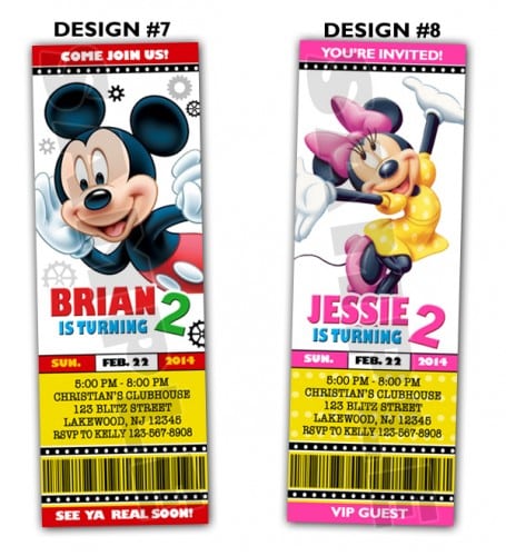 Printable Mickey Mouse Clubhouse Party Invitations