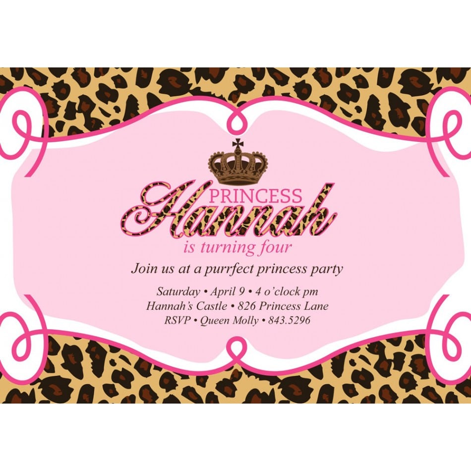 Printable Princess Birthday Invitation