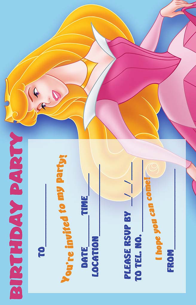 Printable Princess Invitations Birthday Parties