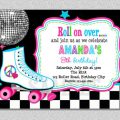 Free Printable Roller Skate Party Invitation