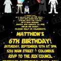 Downloadable Star Wars Invitation