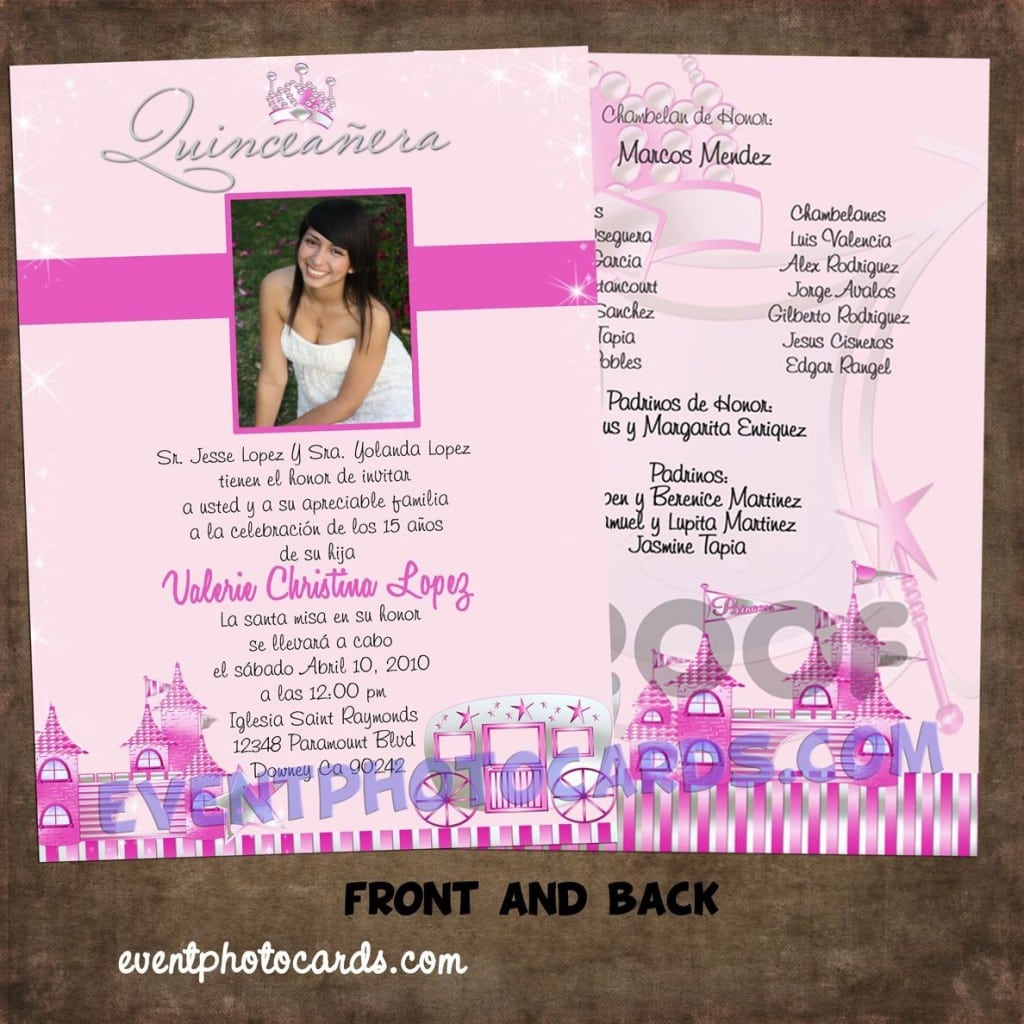 Quinceanera Invitations Templates Download