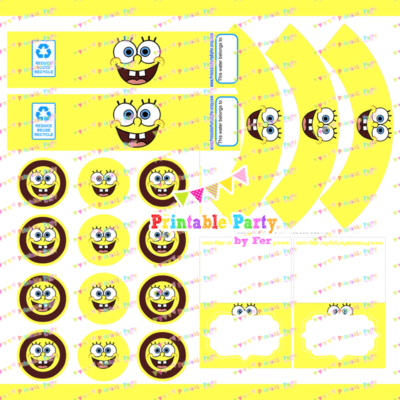 Spongebob Party Invitations Free Printable