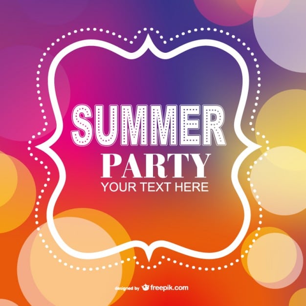 Summer Party Invitation Free