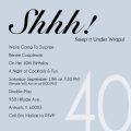 40th Party Invitation Template Free