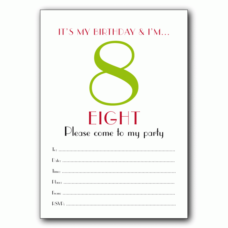Teenager Party Invitation