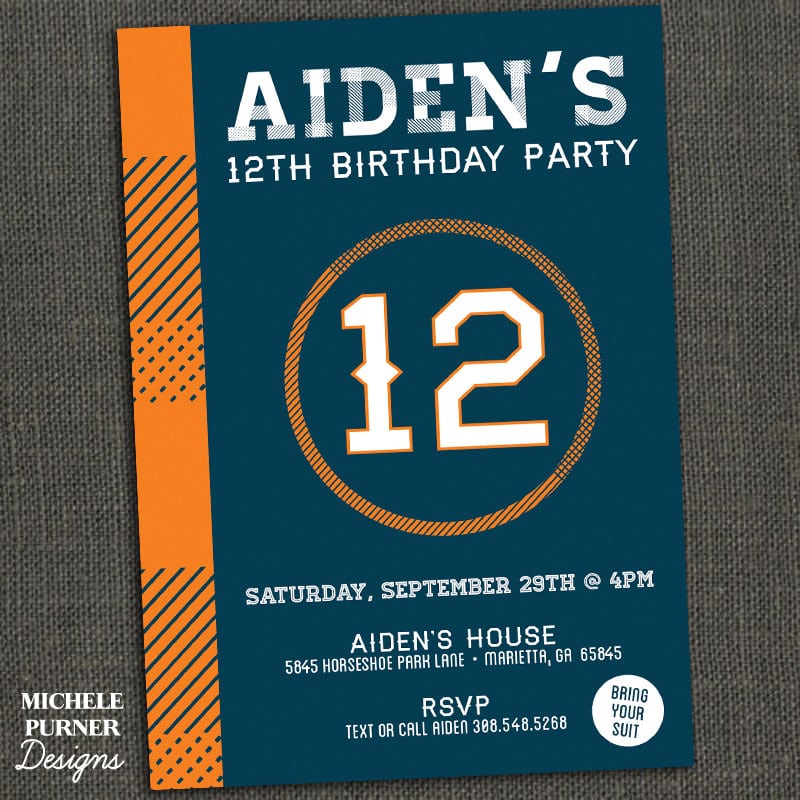 Teenage Party Invitations