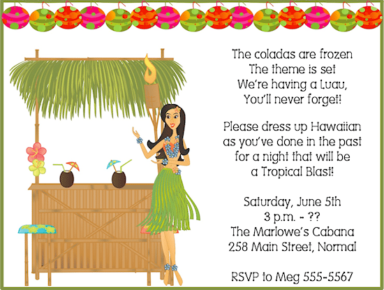 Tiki Invitations Free