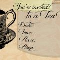 Vintage Tea Party Invitation Template
