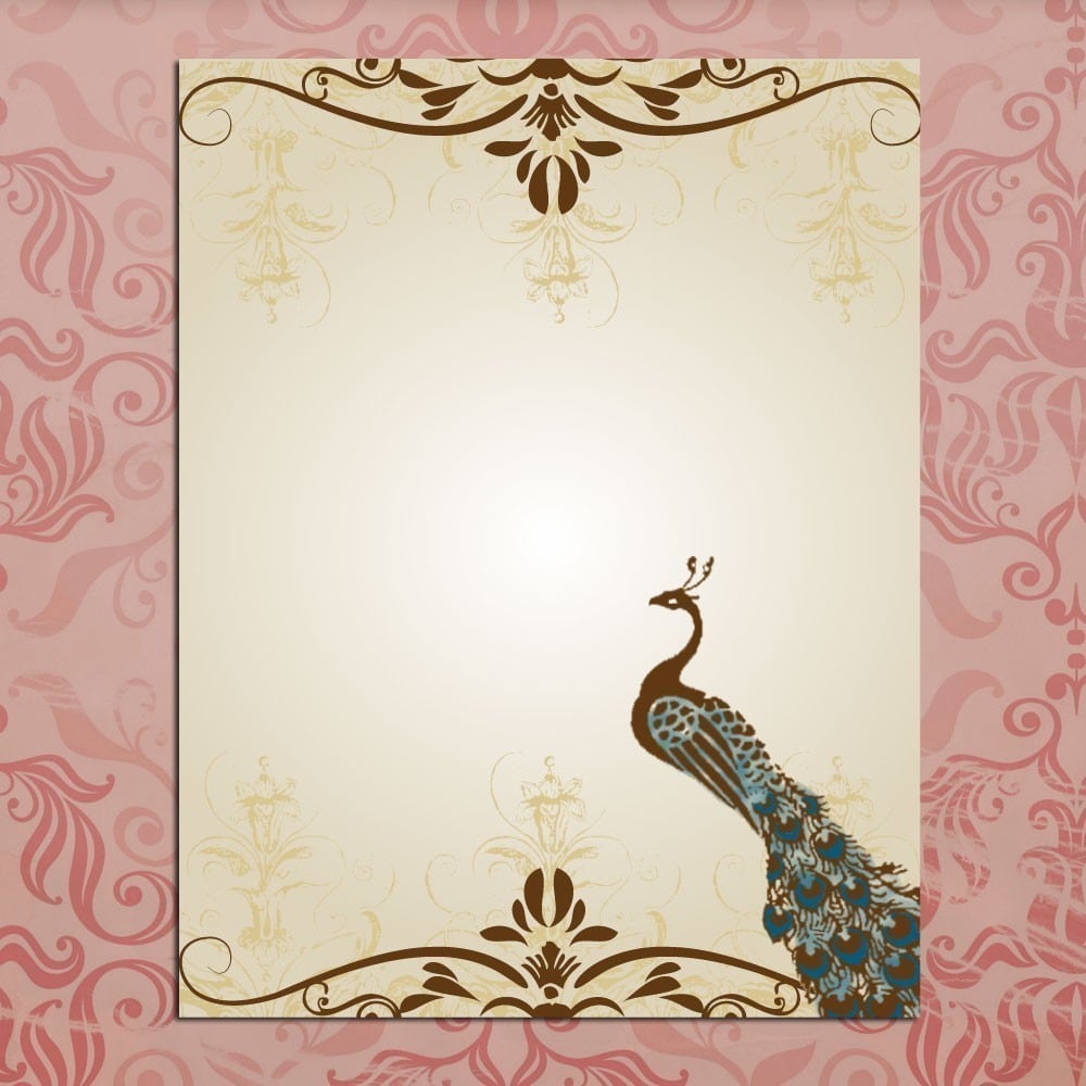 Wedding Invitation Blank Template