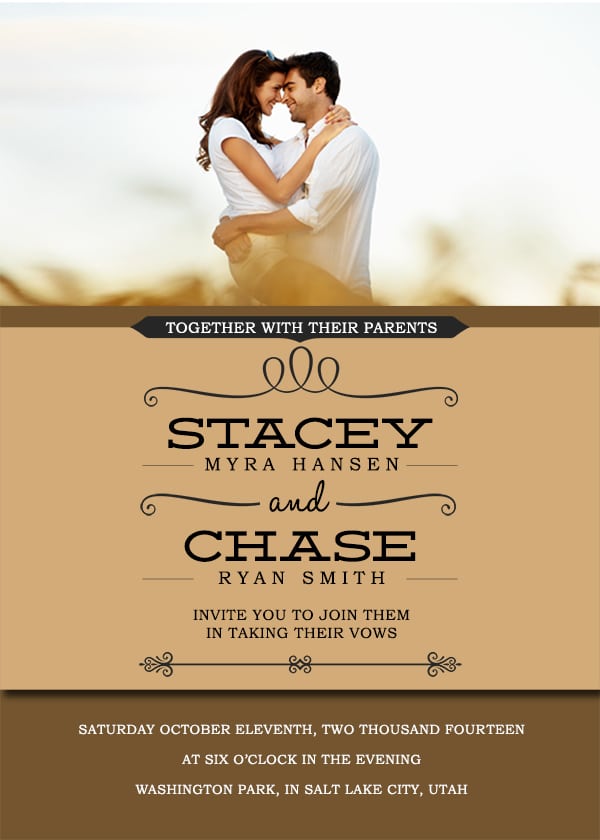 Wedding Invitation Free Template Psd