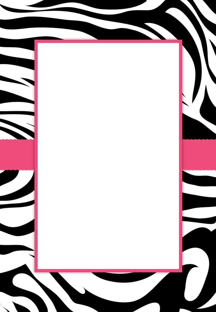 Zebra Invitations Printable Free