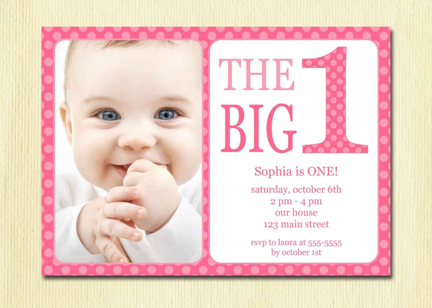 1st Birthday Party Invitation Template Free
