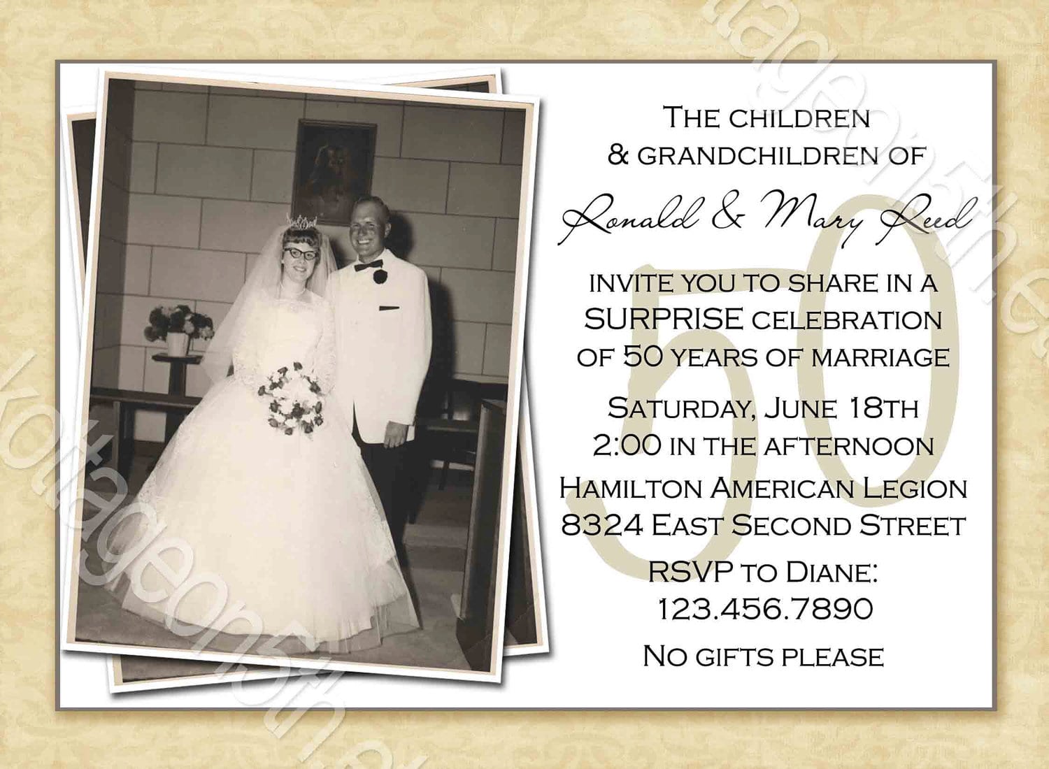 60th Anniversary Invitation Templates Free